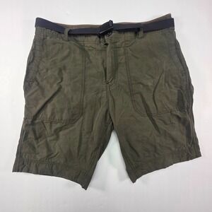 Roots Canada Shorts Mens 33 Green Hiking Utility Gorpcore Streetwear‎ Outdoor